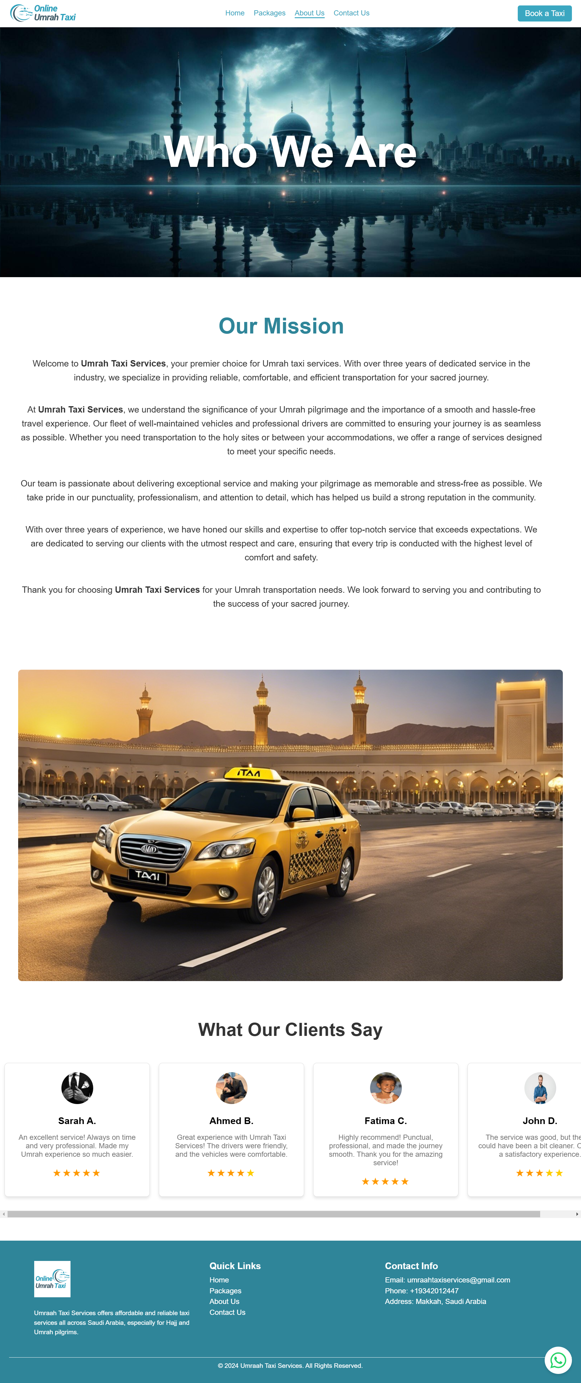 Online Umrah Taxi