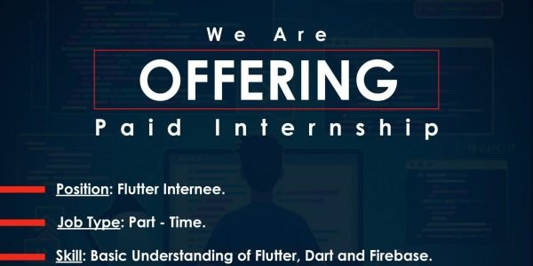 Flutter Developer Intern (Paid – Part Time)